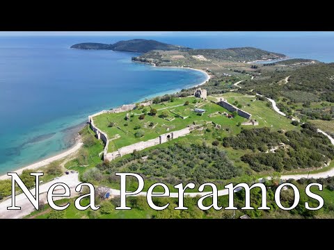 Nea Peramos, Kavala, Greece - by drone [4K]. #kavala