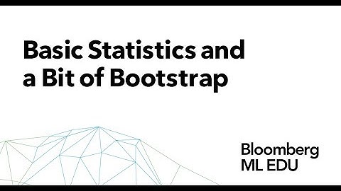 21. Basic Statistics and a Bit of Bootstrap