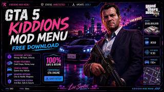 GTA 5 Kiddions Mod Menu 2026 🚗 | Money Drop + God Mode + Vehicle Spawn + Teleport | Safe & No Ban!