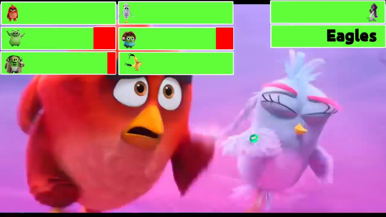 The Angry Birds Movie 2 Final Battle with healthbars (Thanksgiving