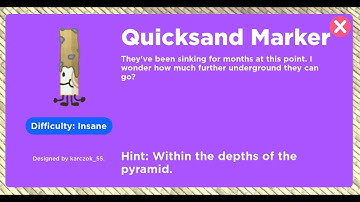 How to get Quicksand Marker! (Roblox Find The Markers)