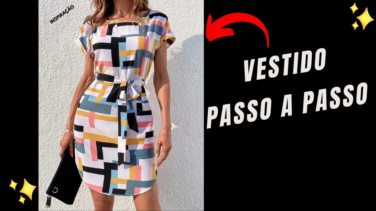 Vestido Elegante Passo a Passo Sem Molde