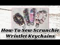 EASY How To Sew Scrunchie Wristlet Keychain / Scrunchie DIY / Etsy Studio VLOG / Launching New Items