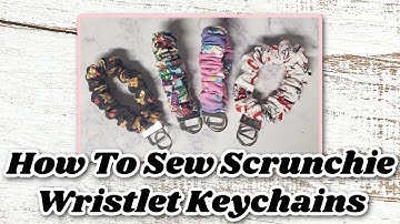 EASY How To Sew Scrunchie Wristlet Keychain / Scrunchie DIY / Etsy Studio VLOG / Launching New Items