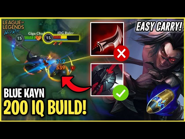 WILD RIFT  TOP 1 KAYN BEST BUILD FOR PATCH 4.3 (100% WIN RATE