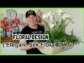 Diy elegant silk floral arrangement easy  ramon at home floral design for beginners