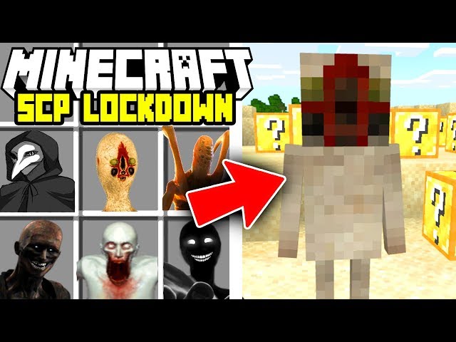 Minecraft SCP LOCKDOWN MOD / SCP 096, SCP 173, SCP 049, SCP 106!! Minecraft  Mods 