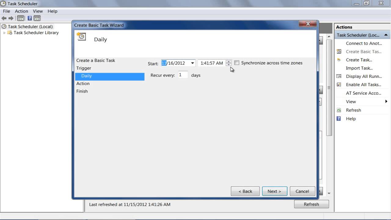 How To Use Task Scheduler In Windows 7