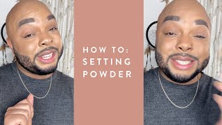 How To Setting Powder  | Derrick  | MENTED COSMETICS