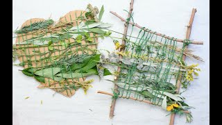 2 Ways of Nature Weaving with Kids | Welcome to Nana's