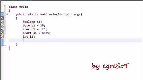 Java. Урок 1. Переменные.
