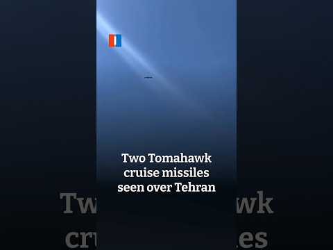 Two Tomahawk cruise missiles seen over Tehran
