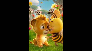 🦁 Arıcık Bea ve AslanCık Leo | Cesaret Masalı | ArıcıkMasallar #Shorts