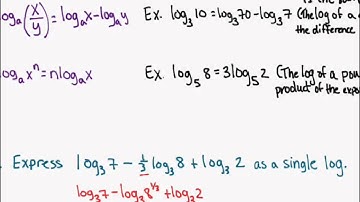 7.6 Properties of Logarithms