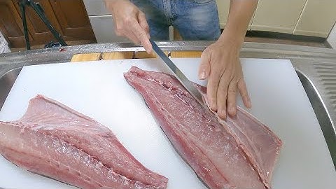 Câu và học cách phi lê cá, sashimi cá cam