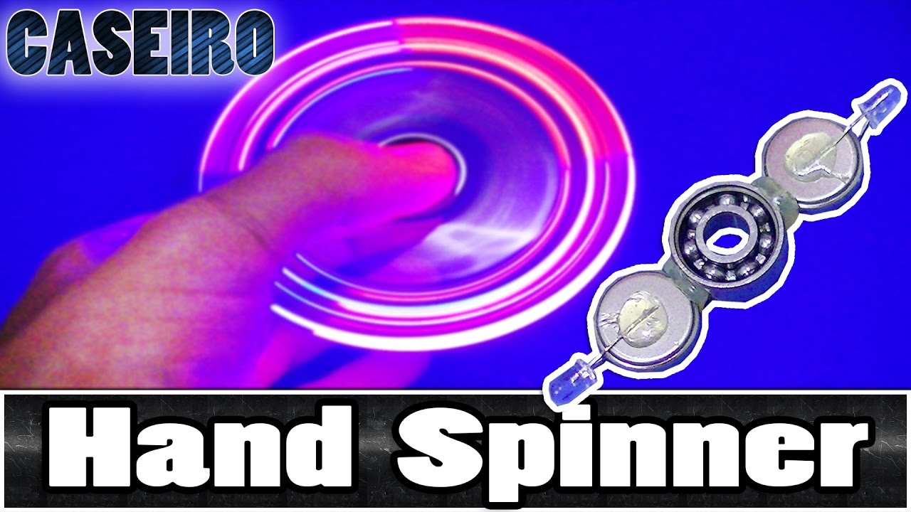 Como Fazer # Hand Spinner com Leds ( CASEIRO )