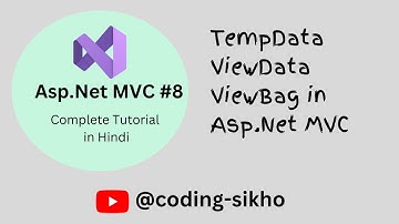 TempData, ViewData, ViewBag in Asp.Net MVC | MVC for beginners