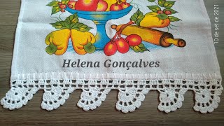 barrado de crochê N°535 @Helena Gonçalves