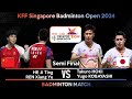 HE Ji Ting /REN Xiang Yu vs Takuro HOKI /Yugo KOBAYASHI | Singapore Badminton Open 2024