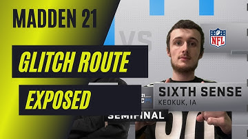 New Secret Glitch route one play TOUCHDOWN!!  Madden 21 offense tips