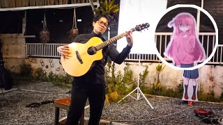 Fingerstyle on Public... but there's Bocchi There