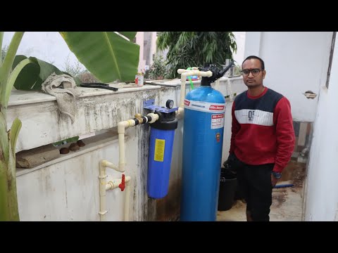 water softener for home installation // water softener regeneration rins kaise hota hai full