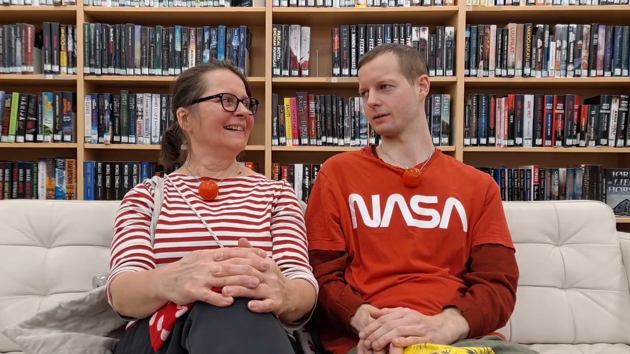 Haastattelussa henkilöt Tunneklovnien takana: Marjo Löytty ja Toni "Peltsi" Peltola.