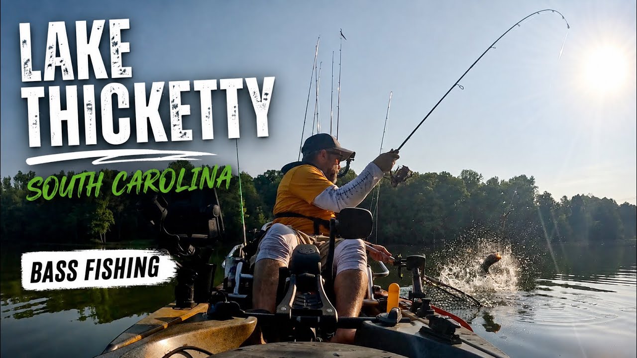 Lake Thicketty Bass Fishing in South Carolina | Kayak Fishing for Largemouth Bass