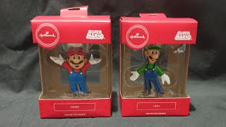 Unboxing: Hallmark Super Mario Christmas Tree Ornaments - Mario and Luigi