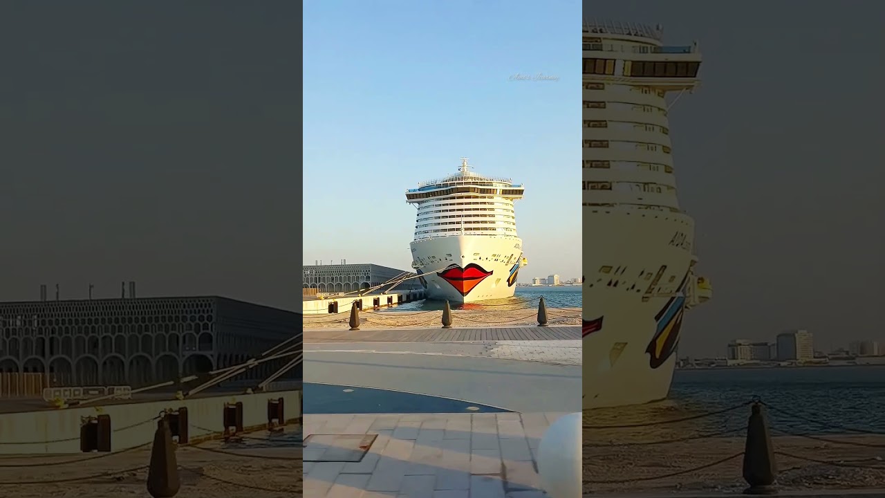 Gorgeous AIDAcosma at Old Doha Port#cruise ship#Qatar Tourism#mina district#shorts