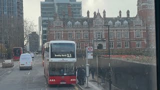Full Journey-London Bus Route SL5 Bromley North to Croydon, Town Centre (LF25 TGV)