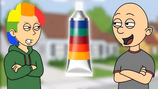 Classic Caillou Dyes Boris Hair To Different Colorsgroundedcompilation