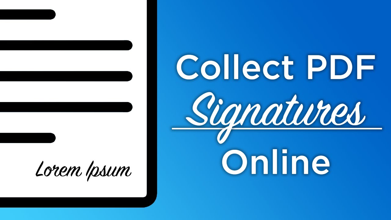 Collect Pdf Collect PDF Signatures Online (for free) using JotForm - YouTube
