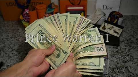 trailer - 1st cash counting fetish video - Prince Warren 1st Findom Financial Domination