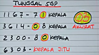 PREDIKSI SGP HARI INI 4 MEI 2026|RUMUS SGP JITU HARI INI | RUMUS KEPALA EKOR SGP HARI INI