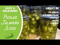 Pickled Jalapeño Slices! EASY &amp; DELICIOUS! Water bath method in steam canner. Super fast to make!