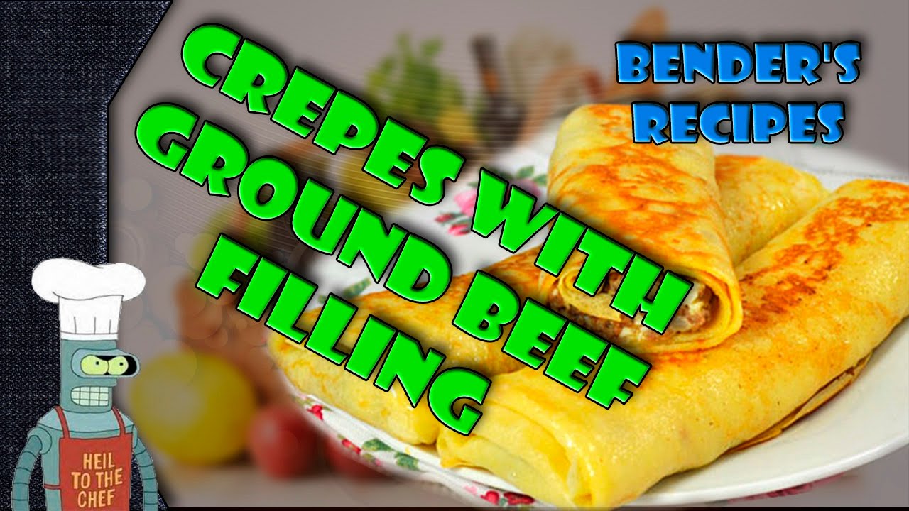 How to Cook Crepes with Ground Beef Filling - YouTube