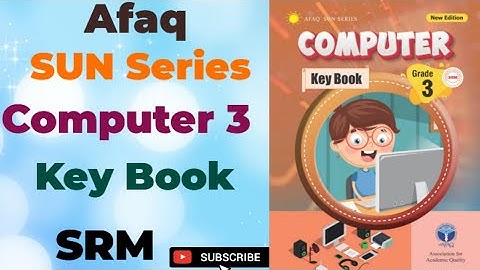 Afaq sun Series computer 3 key book | SRM | SNC | sun Series computer new edition
