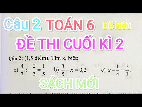 Video Đề thi cuối học kì 2 toán lớp 6 năm 2022 sách mới - YouTube