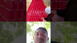 World's Largest Cup Tower.mr beast #funny #challenge #comedy #mrbeas #mrbeast #viral #shortvideo #fu