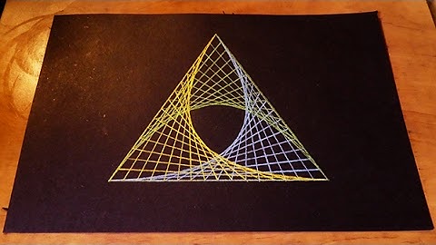 How To Draw Spirograph Pattern Art In Triangle | Geometric Tutorial