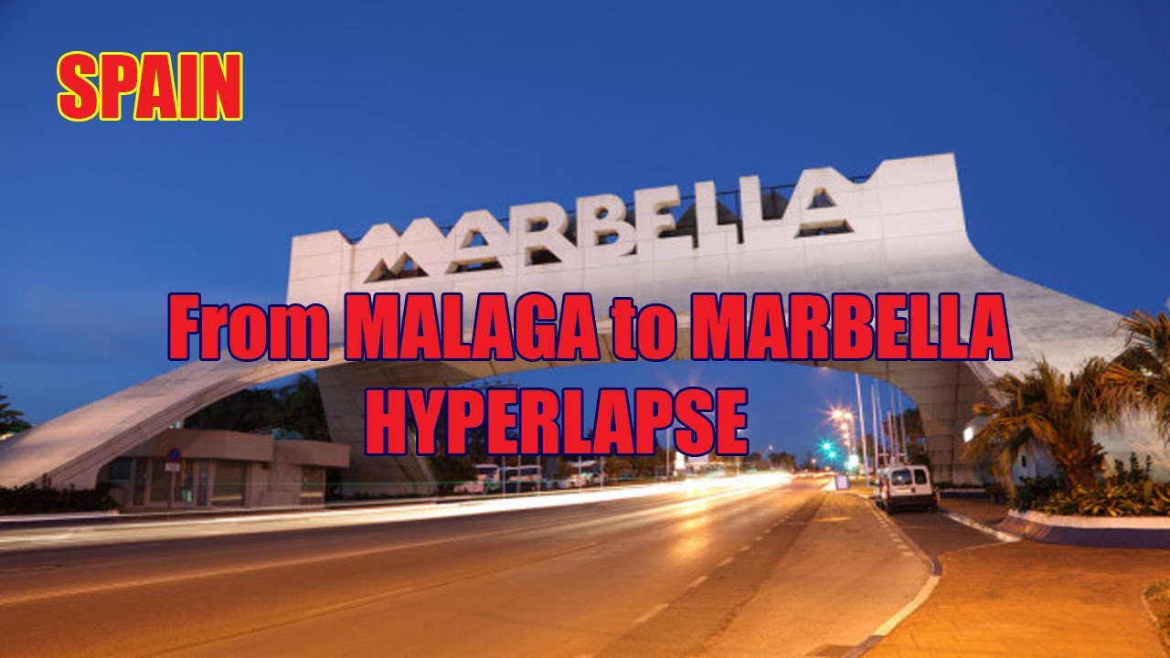 From Marbella to Malaga by car, SPAIN - Hyperlapse !