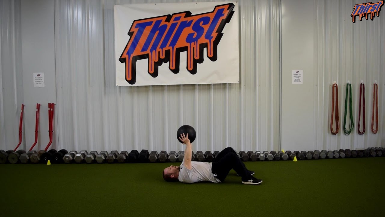 Med Ball Floor Press YouTube