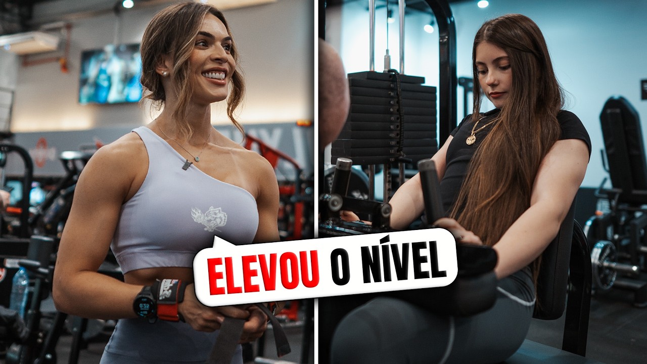 Treinar com Campeã do Olympia é OUTRO NÍVEL