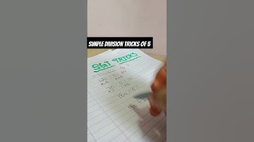 Simple division tricks of 5 #math #trick #sgt tricks