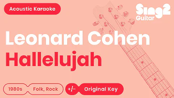 Leonard Cohen - Hallelujah (Acoustic Karaoke)