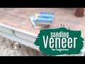 Sanding a veneer table top for furniture flipping beginners