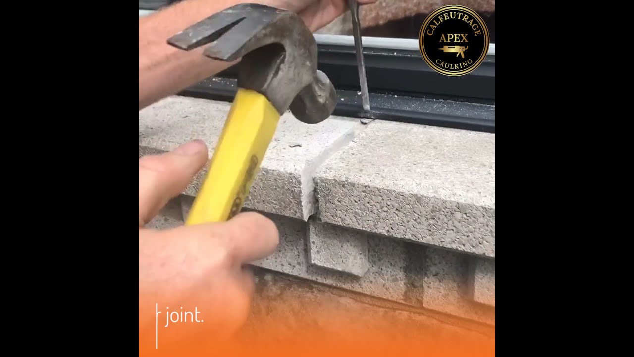 Removal of window sill mortar joint. YouTube