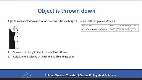 Grade 12 Physics p1 | vertical projectile motion | step ahead lesson 2 |