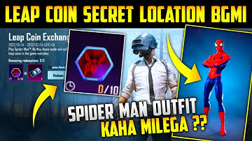 Leap Coin Location | How To Get Spider Man Outfit In Bgmi | Leap Coin Exchange Event Explain